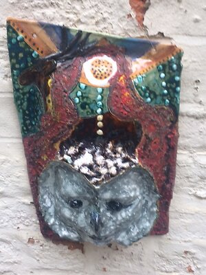 Sculpture & Artwork. owl mask