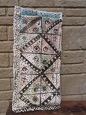 Sculpture & Artwork. tall testile inspired bag